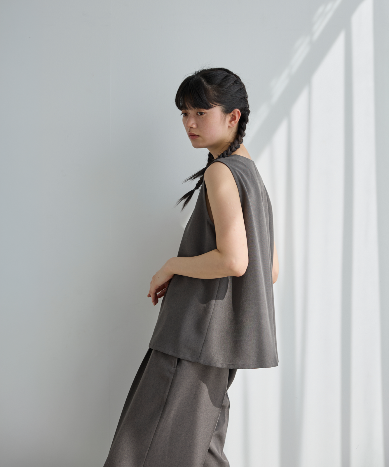 ≪通常販売≫no sleeve easy blouse （ノースリーブイージーブラウス