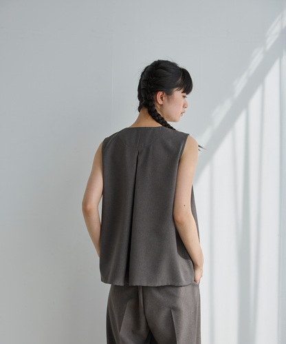 ≪通常販売≫no sleeve easy blouse （ノースリーブイージーブラウス）
