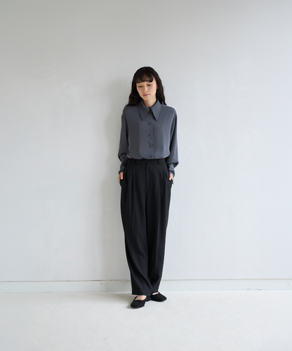 ≪通常販売≫classical easy satin blouse （クラシカルイージーサテンブラウス）≪2026年8月17日12:00販売開始≫