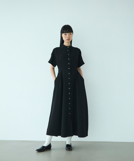 ≪web展示会≫【THE DRESS #63】stand collar dolman sleeve dress（スタンドカラードルマンスリーブドレス）≪2025年2月3日12:00販売開始≫≪2025年7月発送予定≫