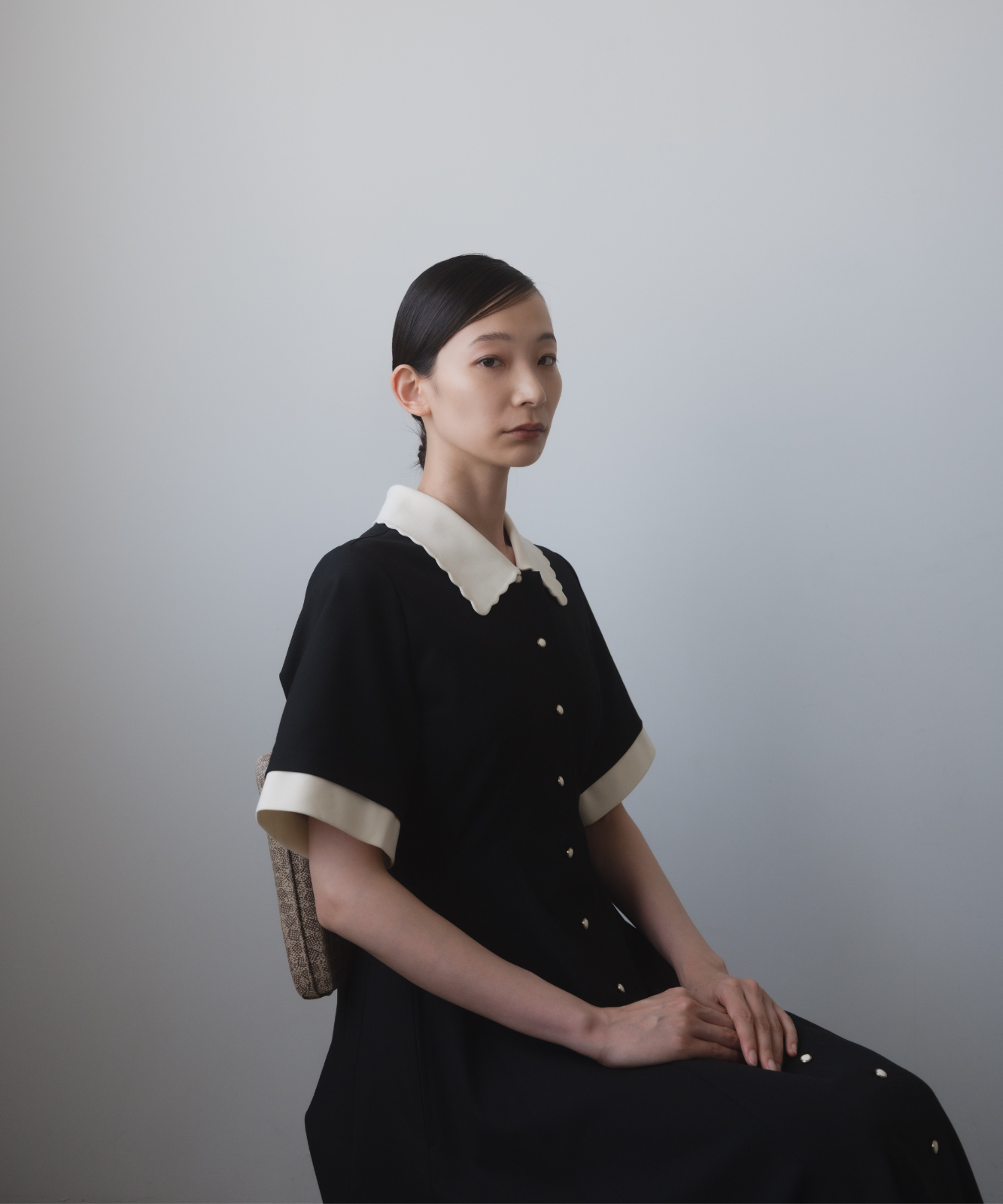 ≪通常販売≫【THE DRESS #64】 scallop bicolor one piece（スカラップバイカラーワンピース）≪2025年8月5日15:00販売開始≫