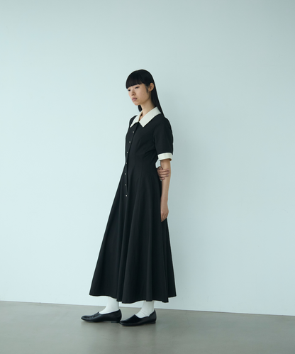 ≪web展示会≫【THE DRESS #64】 scallop bicolor one piece（スカラップバイカラーワンピース）≪2025年2月3日12:00販売開始≫≪2025年8月発送予定≫