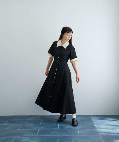 ≪通常販売≫【THE DRESS #64】 scallop bicolor one piece（スカラップバイカラーワンピース）≪2026年6月1日12:00販売開始≫