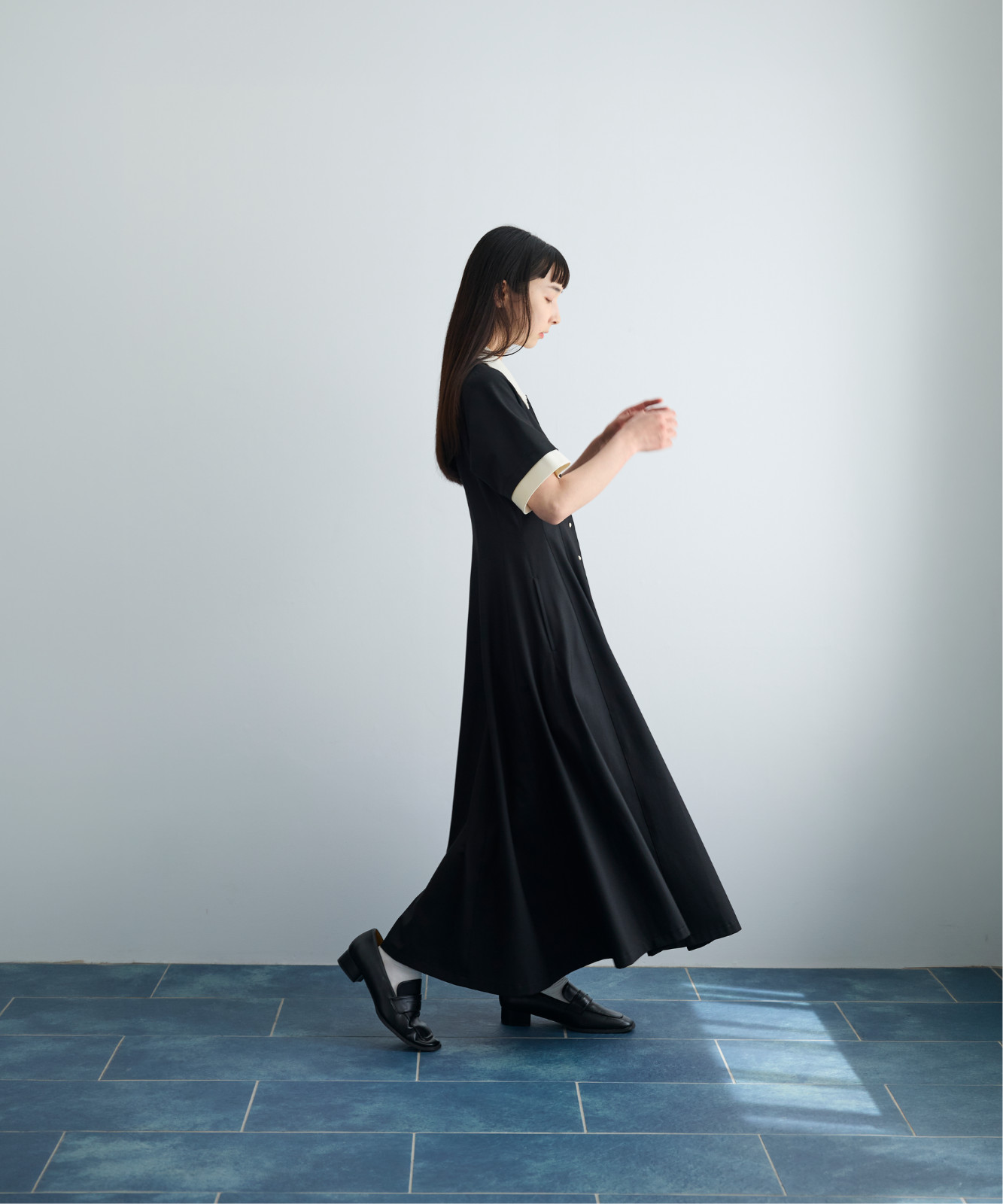 ≪通常販売≫【THE DRESS #64】 scallop bicolor one piece（スカラップバイカラーワンピース）≪2026年6月1日12:00販売開始≫