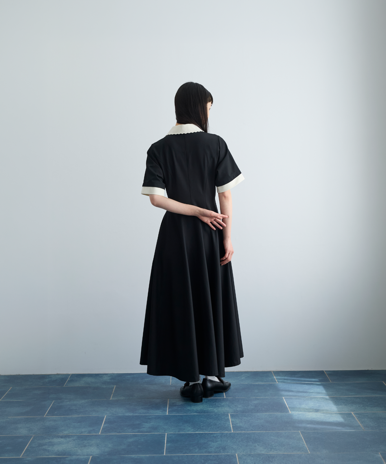 ≪通常販売≫【THE DRESS #64】 scallop bicolor one piece（スカラップバイカラーワンピース）≪2026年6月1日12:00販売開始≫