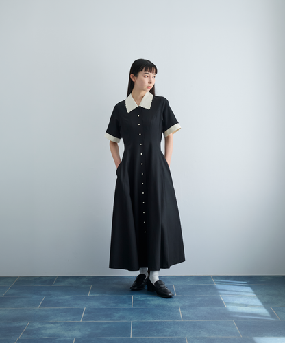 ≪通常販売≫【THE DRESS #64】 scallop bicolor one piece（スカラップバイカラーワンピース）≪2026年6月1日12:00販売開始≫