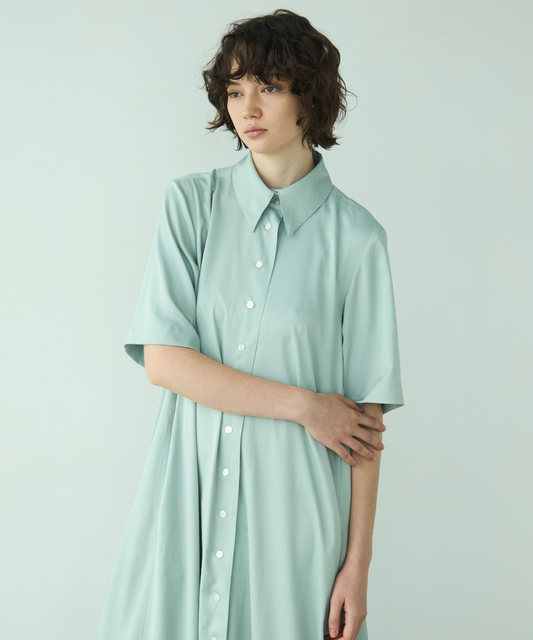 ≪web展示会≫shirt collar silky twill one piece（シャツカラーシルキーツイルワンピース）≪2025年2月3日12:00販売開始≫≪2025年6月発送予定≫