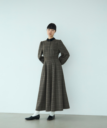 ≪通常販売≫glen check bicolor one piece（グレンチェックバイカラーワンピース）≪2025年11月26日12:00販売開始≫