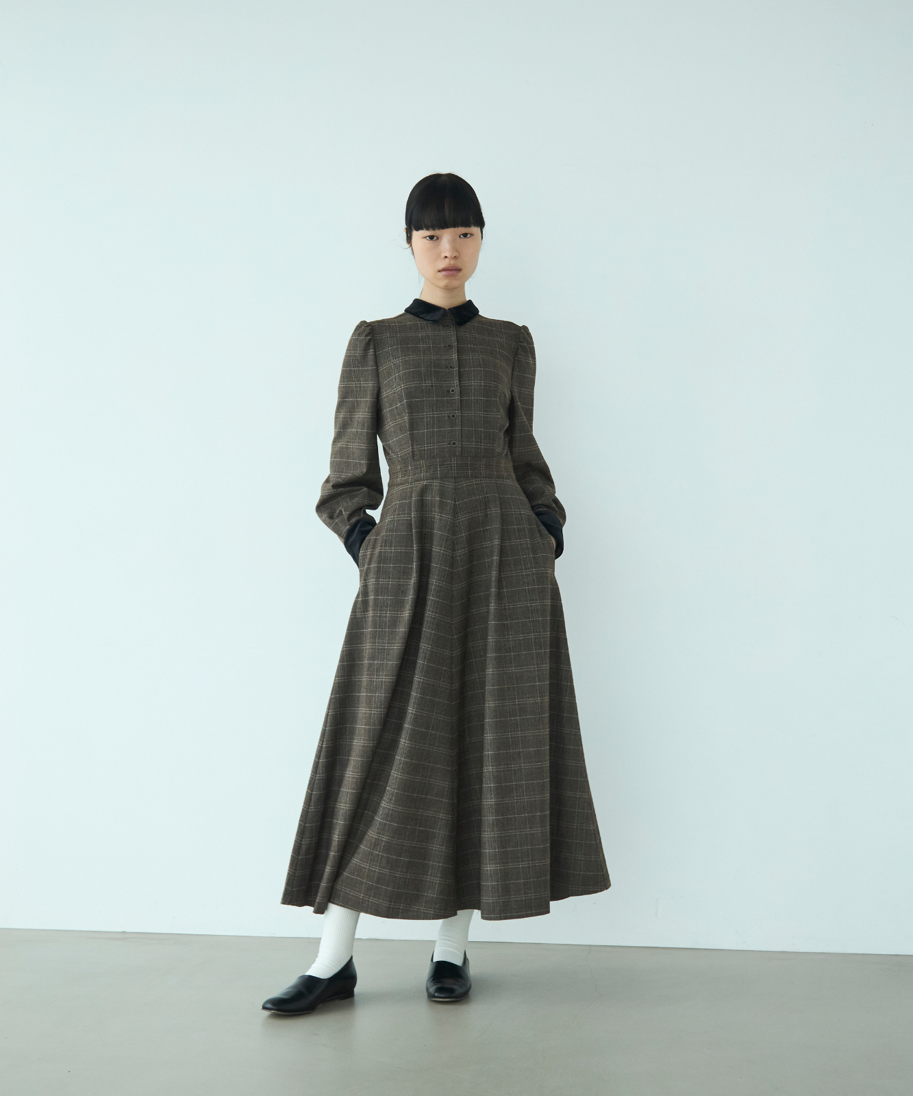 ≪通常販売≫glen check bicolor one piece（グレンチェックバイカラーワンピース）≪2025年11月26日12:00販売開始≫