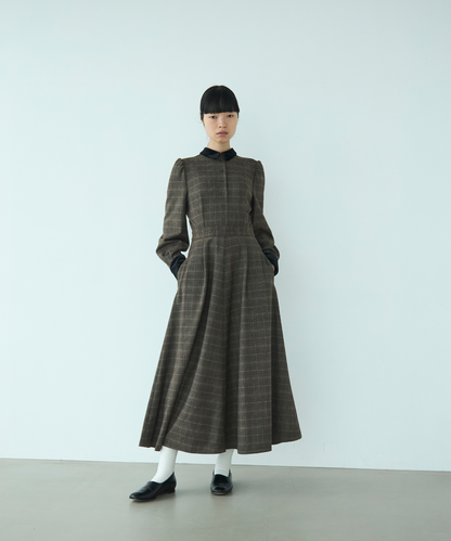 ≪通常販売≫glen check bicolor one piece（グレンチェックバイカラーワンピース）≪2025年11月26日12:00販売開始≫