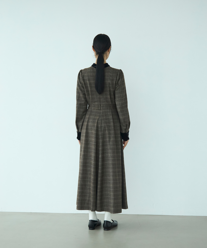 ≪通常販売≫glen check bicolor one piece（グレンチェックバイカラーワンピース）≪2025年11月26日12:00販売開始≫