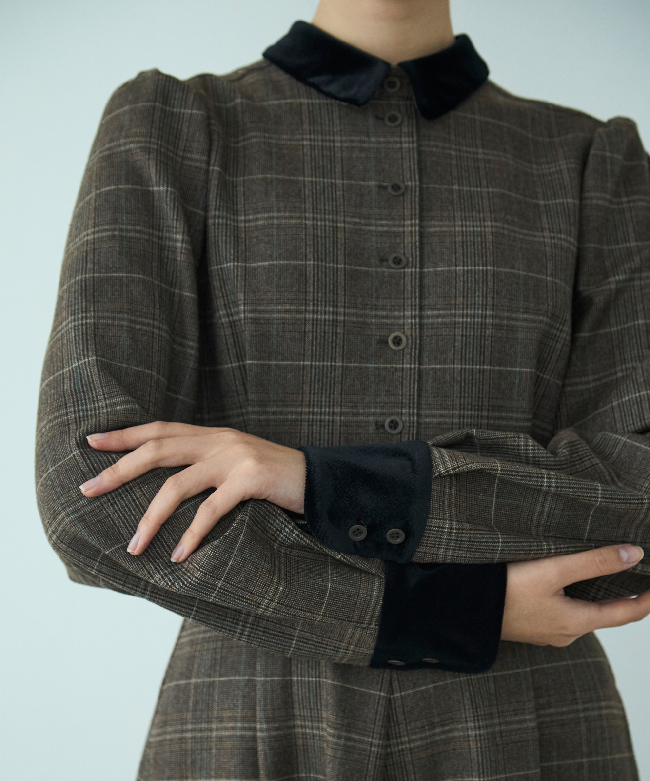 ≪通常販売≫glen check bicolor one piece（グレンチェックバイカラーワンピース）≪2025年11月26日12:00販売開始≫