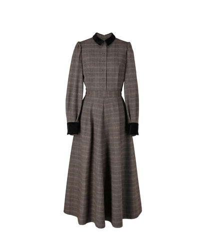 ≪通常販売≫glen check bicolor one piece（グレンチェックバイカラーワンピース）≪2025年11月26日12:00販売開始≫