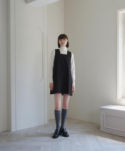 ≪通常販売≫square neck mini jumper skirt （スクエアネックミニジャンパースカート）