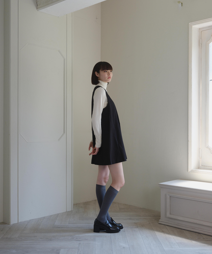 ≪通常販売≫square neck mini jumper skirt （スクエアネックミニジャンパースカート）
