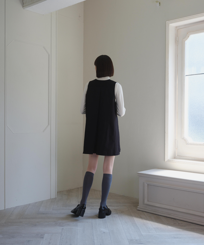 ≪通常販売≫square neck mini jumper skirt （スクエアネックミニジャンパースカート）