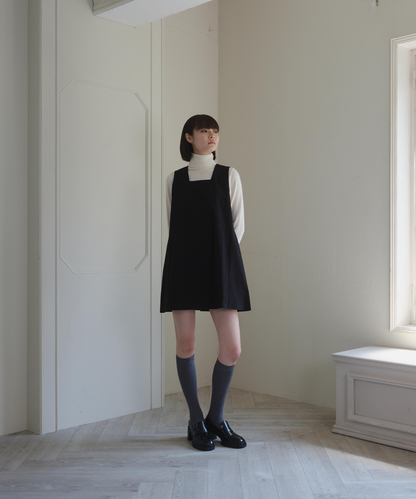 ≪通常販売≫square neck mini jumper skirt （スクエアネックミニジャンパースカート）