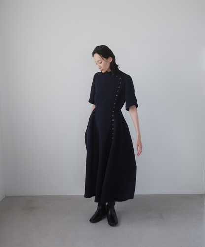 ≪通常販売≫gold button easy flap dress（ゴールドボタンイージーフラップドレス）≪2025年8月19日15:00販売開始≫