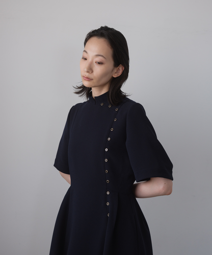 ≪通常販売≫gold button easy flap dress（ゴールドボタンイージーフラップドレス）≪2025年8月19日15:00販売開始≫