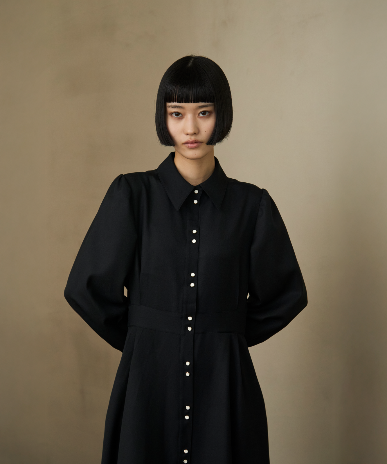 ≪通常販売≫【THE DRESS #67】twins button dress（ツインズボタンドレス）