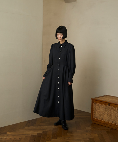 ≪通常販売≫【THE DRESS #67】twins button dress（ツインズボタンドレス）
