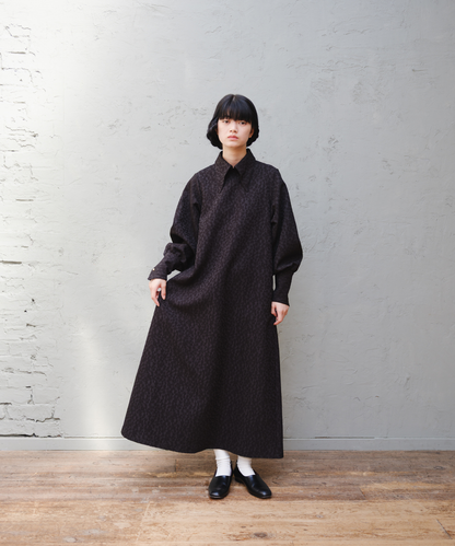 ≪通常販売≫long point collar jacquard onepiece（ロングポイントカラージャカードワンピース）≪2025年10月24日12:00販売開始≫
