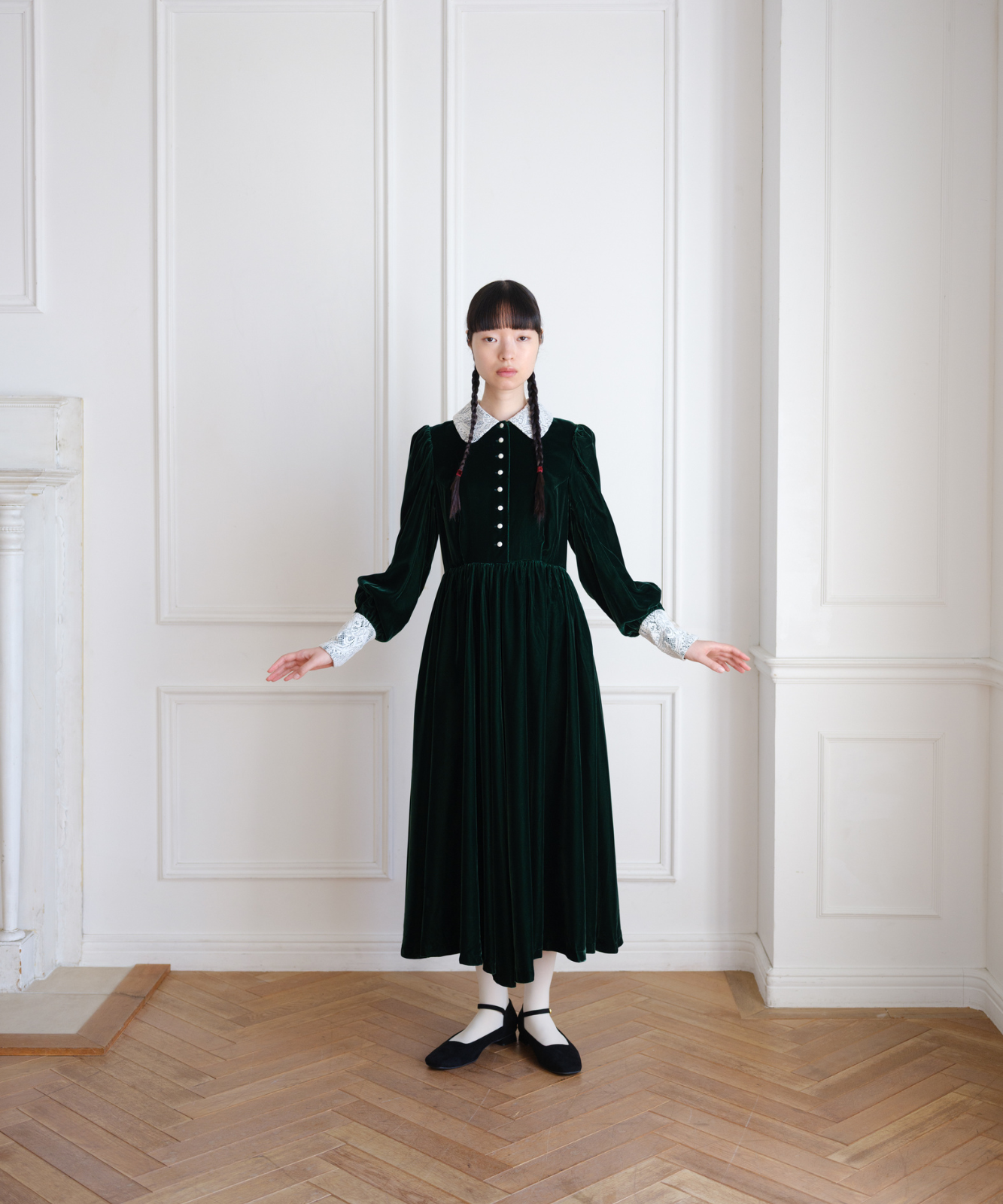 ≪通常販売≫green velvet dress(グリーンベルベットドレス) – THE ≪通常販売≫green velvet dress(グリーンベルベットドレス) – THE