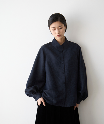 ≪通常販売≫stand collar paisley jacquard blouse（スタンドカラーペイズリージャカードブラウス）≪2025年9月10日15:00販売開始≫