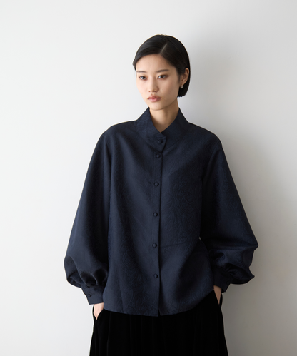 ≪通常販売≫stand collar paisley jacquard blouse（スタンドカラーペイズリージャカードブラウス）≪2025年9月10日15:00販売開始≫