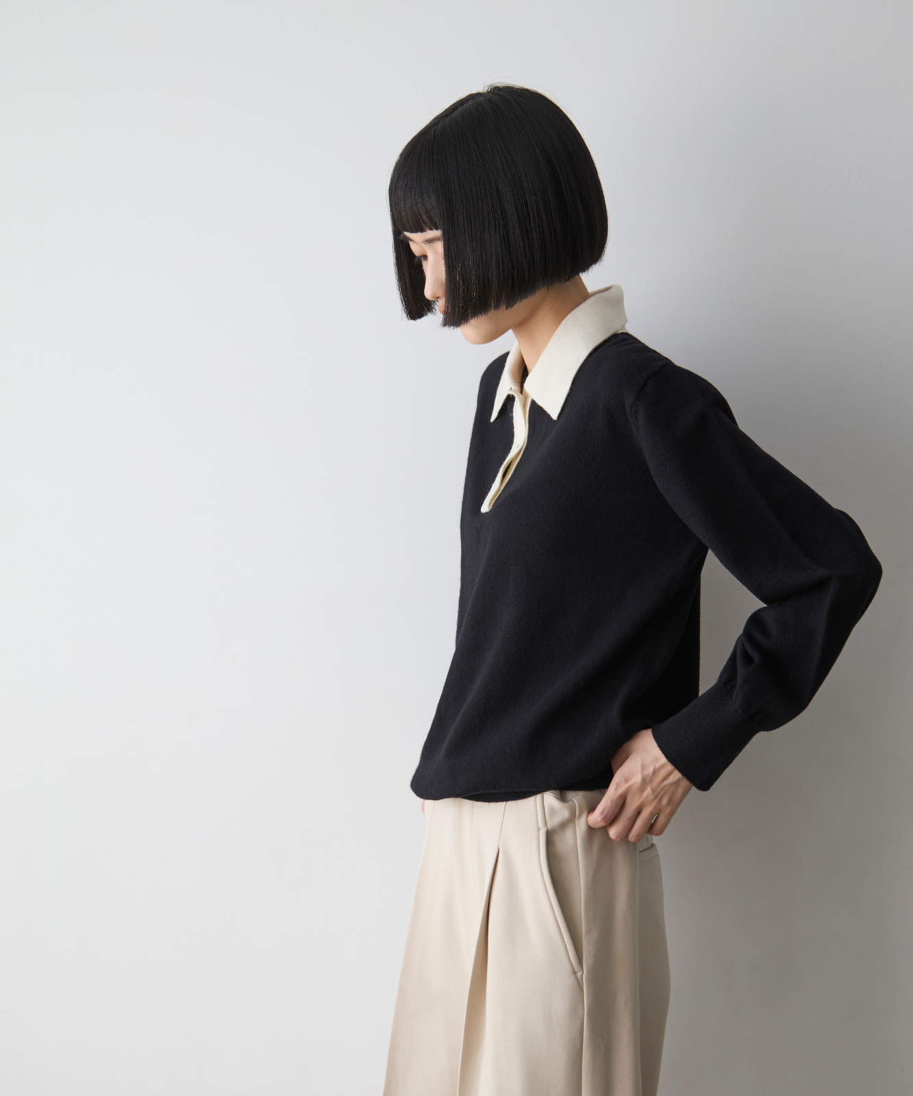 ≪通常販売≫classical knit polo（クラシカルニットポロ）
