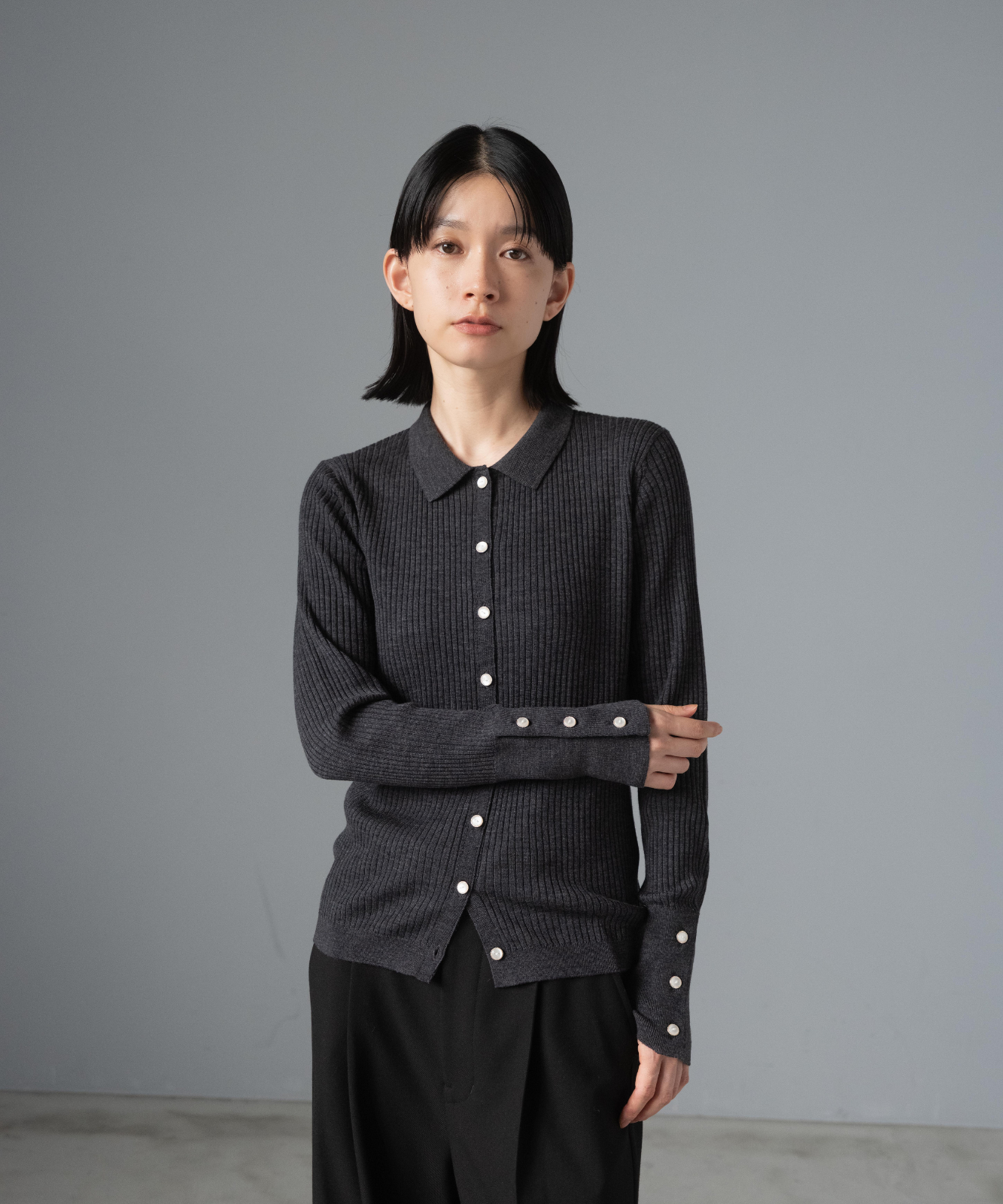 ≪通常販売≫knit polo cardigan（ニットポロカーディガン）≪2025年8月29日15:00販売開始≫
