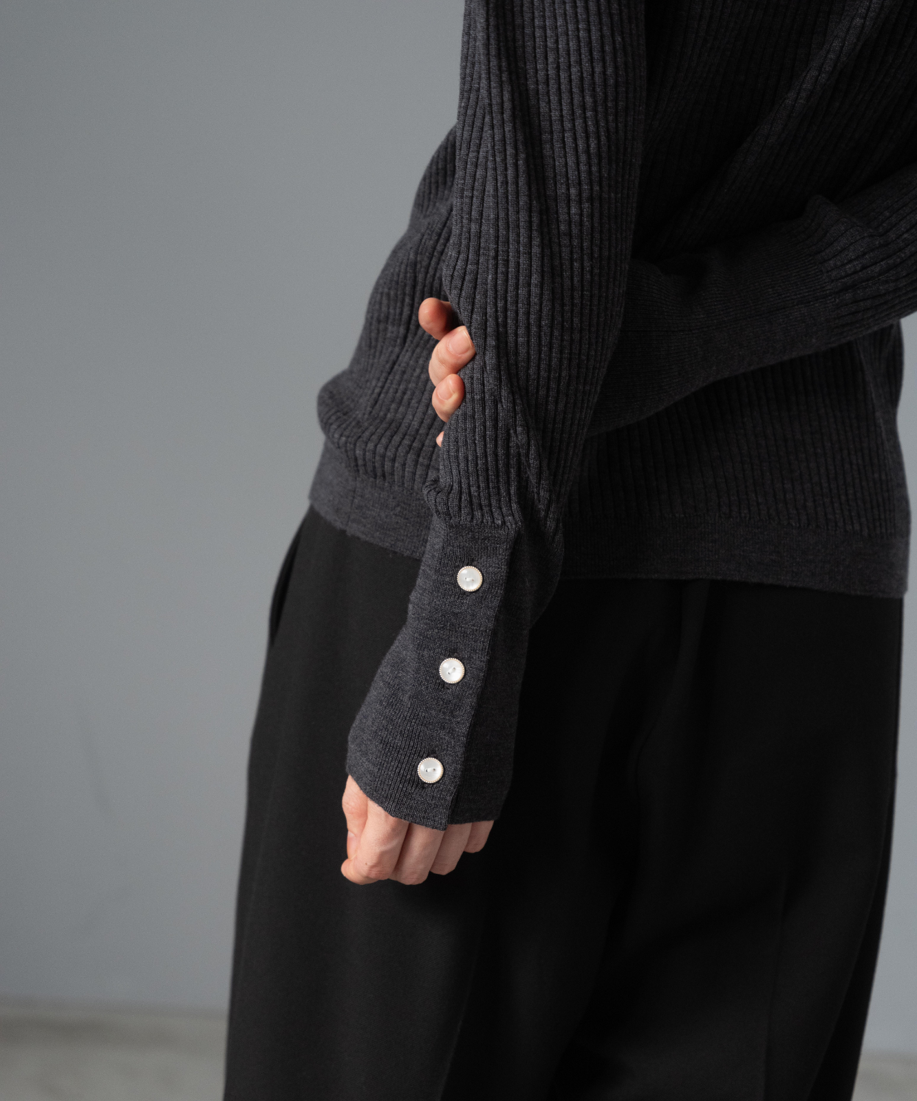 ≪通常販売≫knit polo cardigan（ニットポロカーディガン）