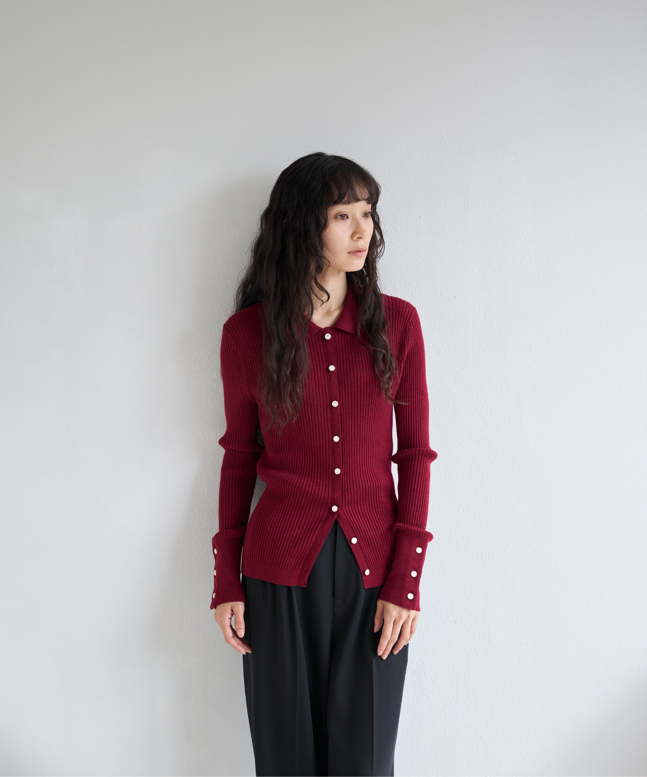 ≪通常販売≫knit polo cardigan（ニットポロカーディガン）≪2026年9月7日12:00販売開始≫