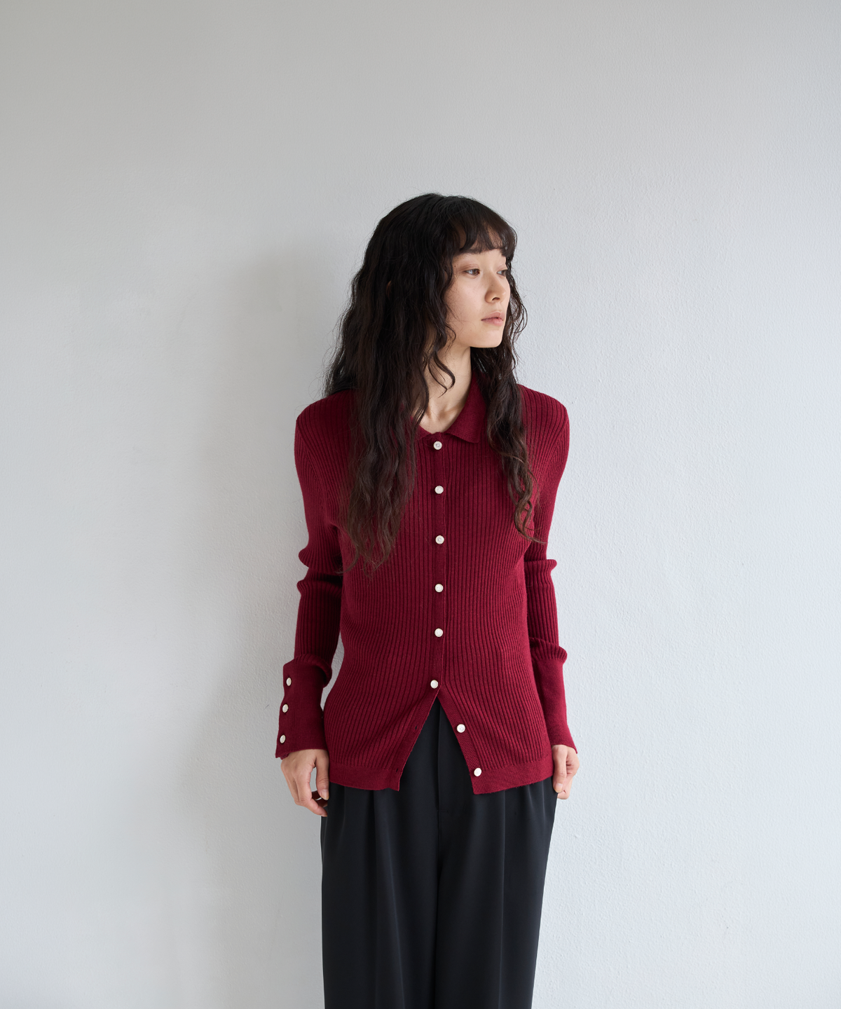 ≪通常販売≫knit polo cardigan（ニットポロカーディガン）≪2026年9月7日12:00販売開始≫
