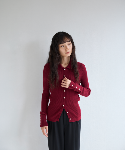 ≪通常販売≫knit polo cardigan（ニットポロカーディガン）≪2026年9月7日12:00販売開始≫