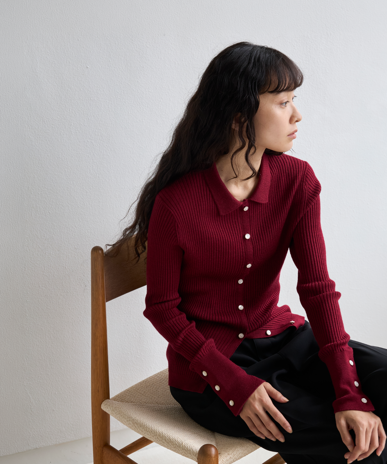 ≪通常販売≫knit polo cardigan（ニットポロカーディガン）≪2026年9月7日12:00販売開始≫