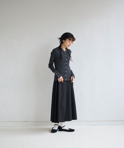 ≪通常販売≫knit polo cardigan（ニットポロカーディガン）