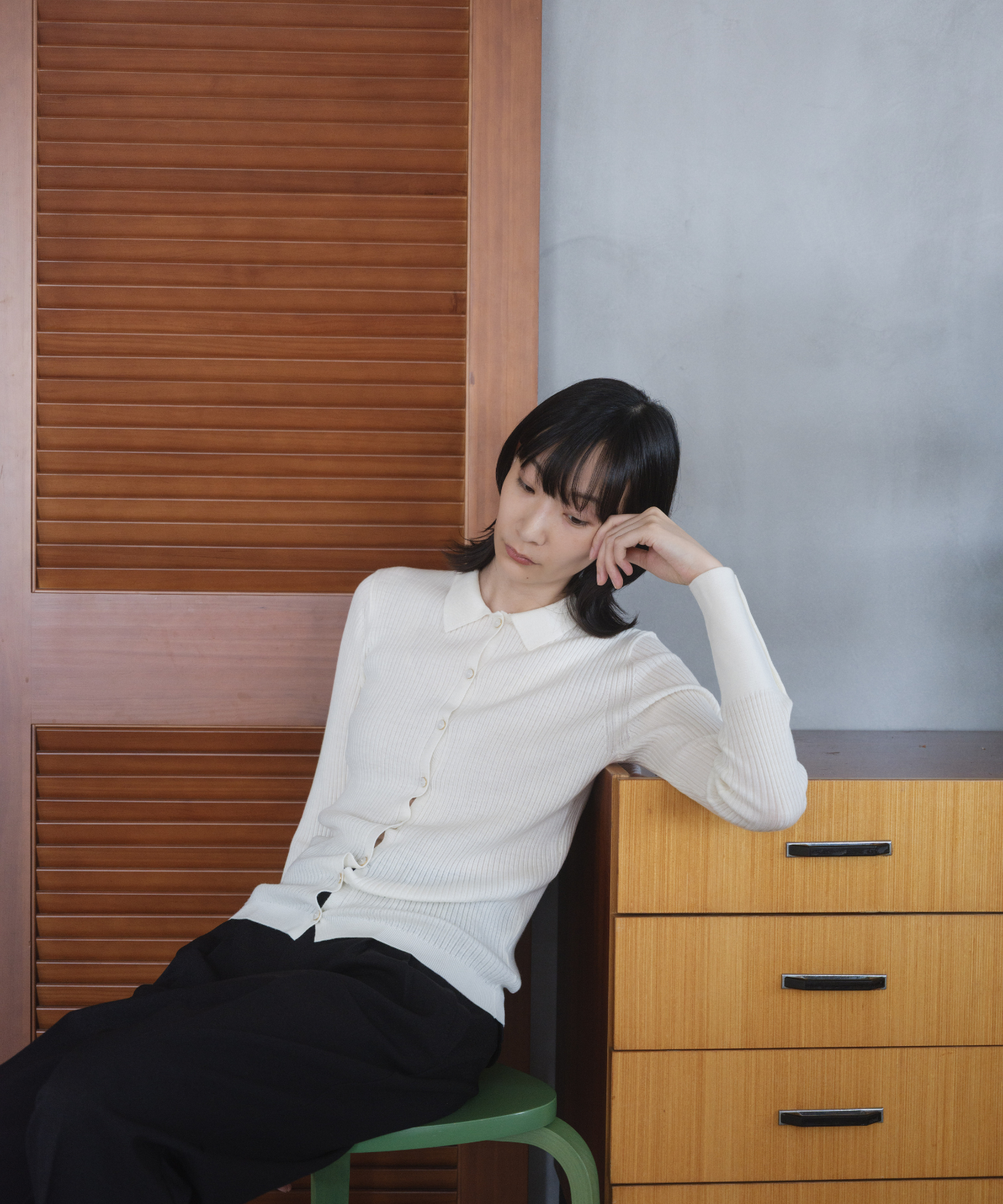 ≪通常販売≫knit polo cardigan（ニットポロカーディガン）≪2025年8月29日15:00販売開始≫