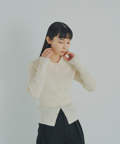 ≪通常販売≫knit polo cardigan（ニットポロカーディガン）