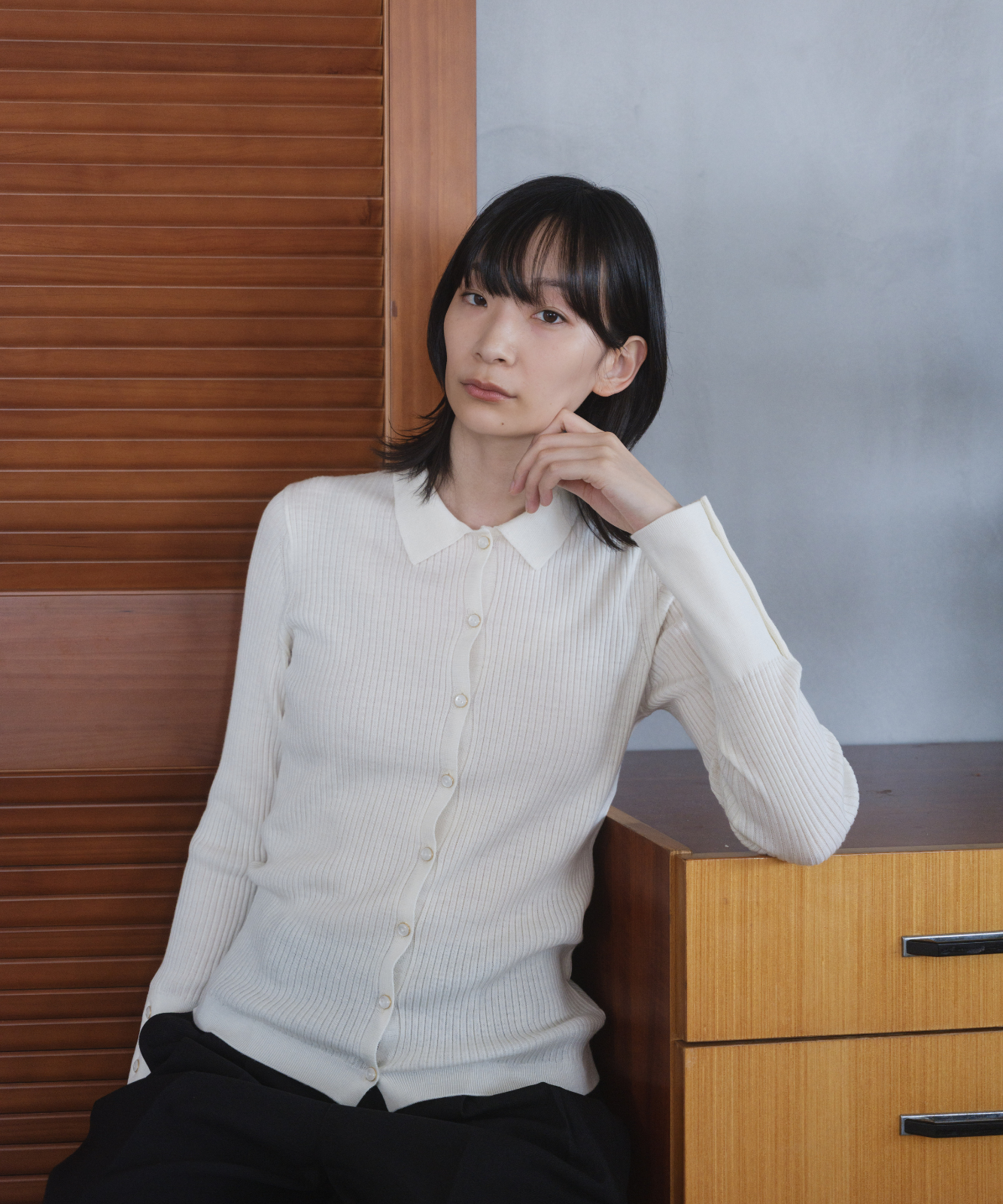 ≪通常販売≫knit polo cardigan（ニットポロカーディガン）≪2025年8月29日15:00販売開始≫