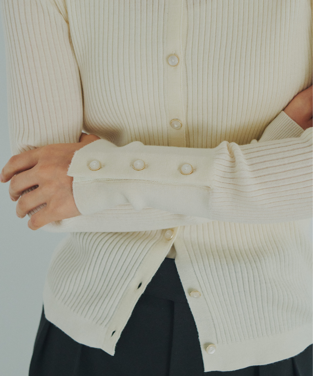 ≪通常販売≫knit polo cardigan（ニットポロカーディガン）