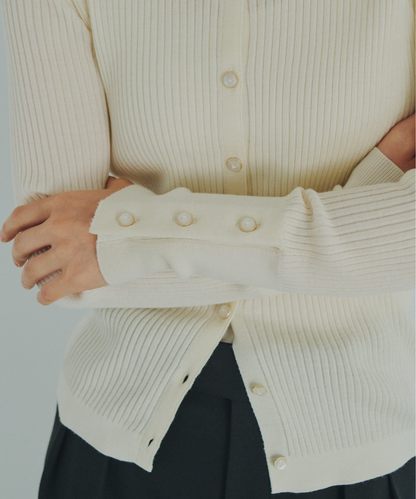 ≪通常販売≫knit polo cardigan（ニットポロカーディガン）