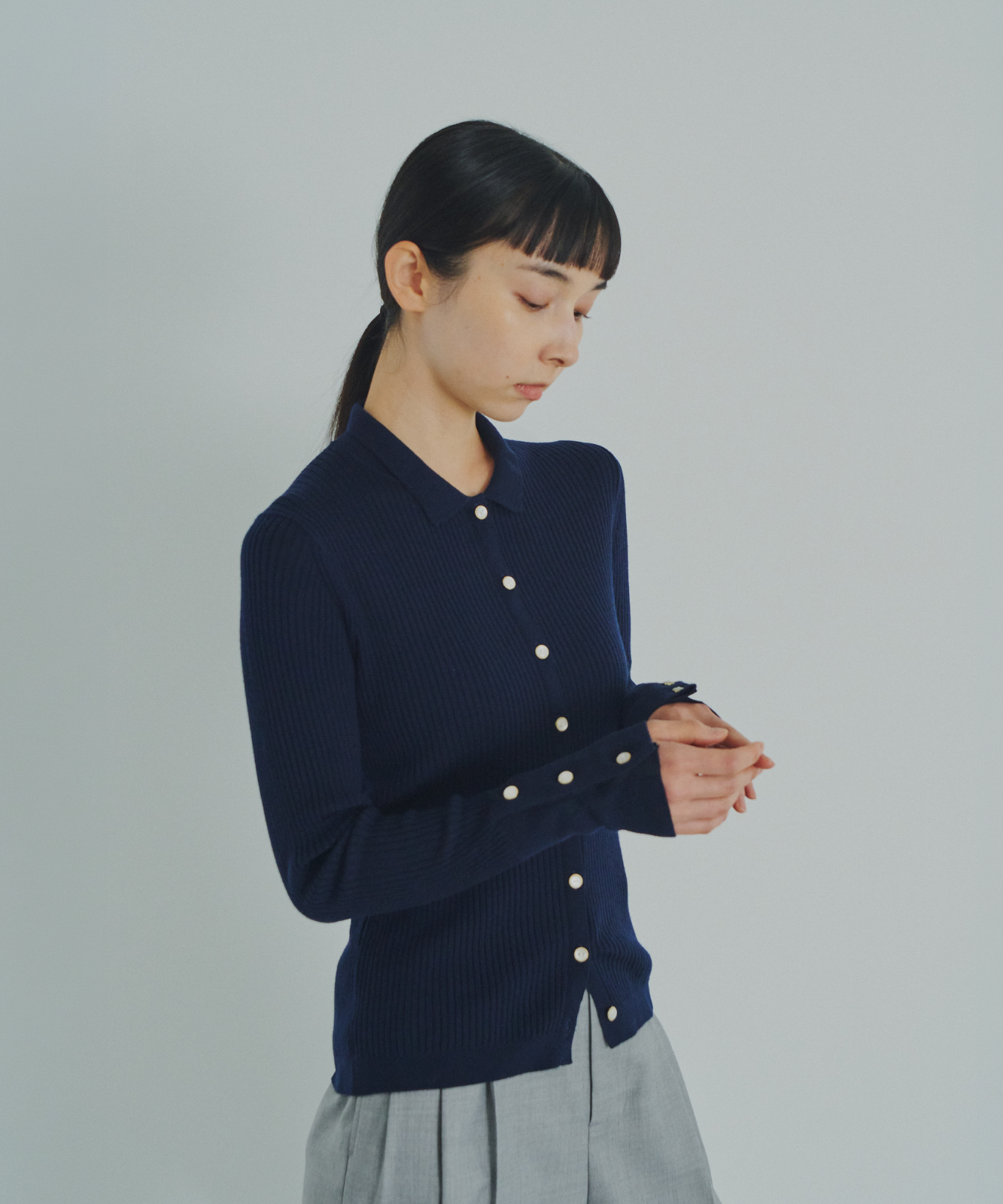 ≪通常販売≫knit polo cardigan（ニットポロカーディガン）≪2026年9月7日12:00販売開始≫