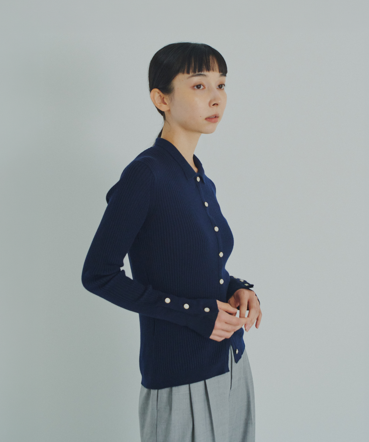 ≪通常販売≫knit polo cardigan（ニットポロカーディガン）≪2026年9月7日12:00販売開始≫