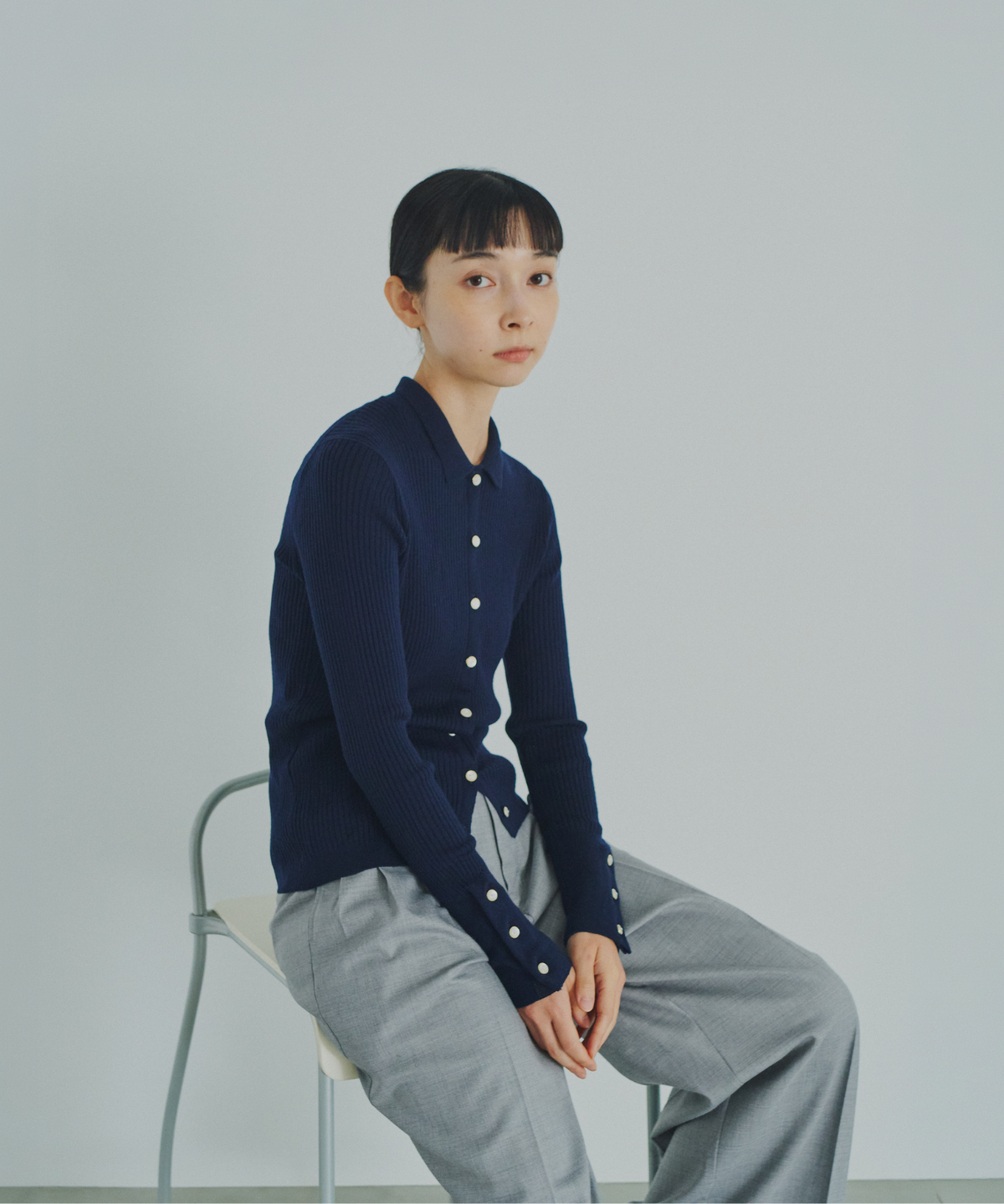 ≪通常販売≫knit polo cardigan（ニットポロカーディガン）≪2026年9月7日12:00販売開始≫