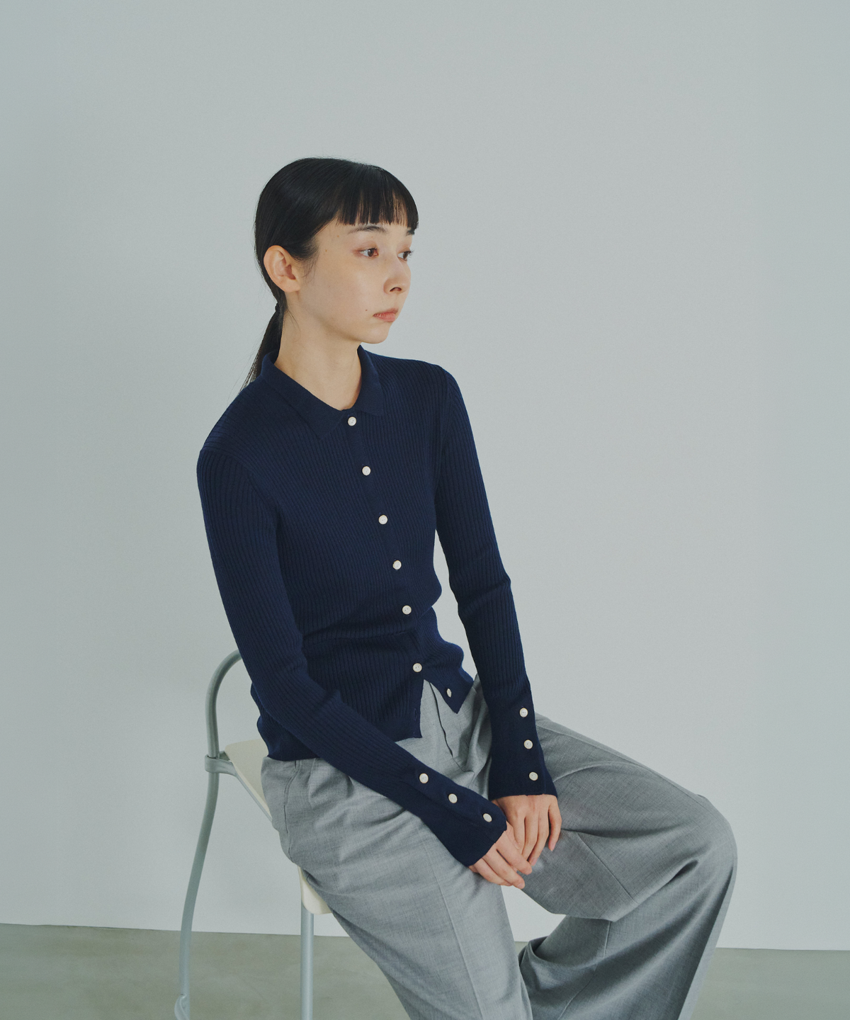 ≪通常販売≫knit polo cardigan（ニットポロカーディガン）≪2026年9月7日12:00販売開始≫