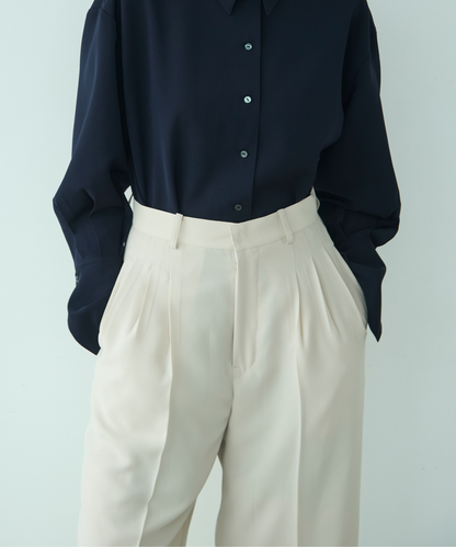 ≪web展示会≫three tuck easy wide pants（スリータックイージーワイドパンツ）≪2025年2月3日12:00販売開始≫≪2025年9月発送予定≫