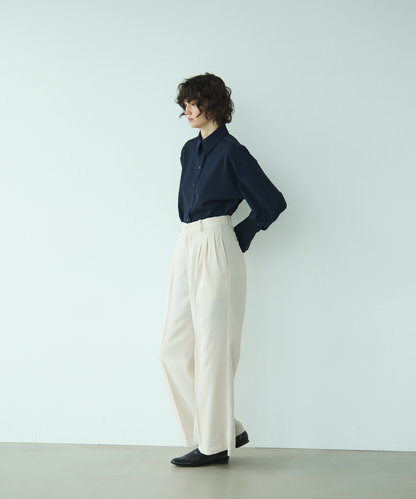 ≪web展示会≫three tuck easy wide pants（スリータックイージーワイドパンツ）≪2025年2月3日12:00販売開始≫≪2025年9月発送予定≫