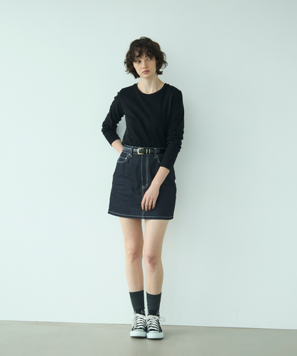 ≪web展示会≫adjust denim mini skirt（アジャストデニムミニスカート）≪2025年2月3日12:00販売開始≫ ≪2025年6月発送予定≫