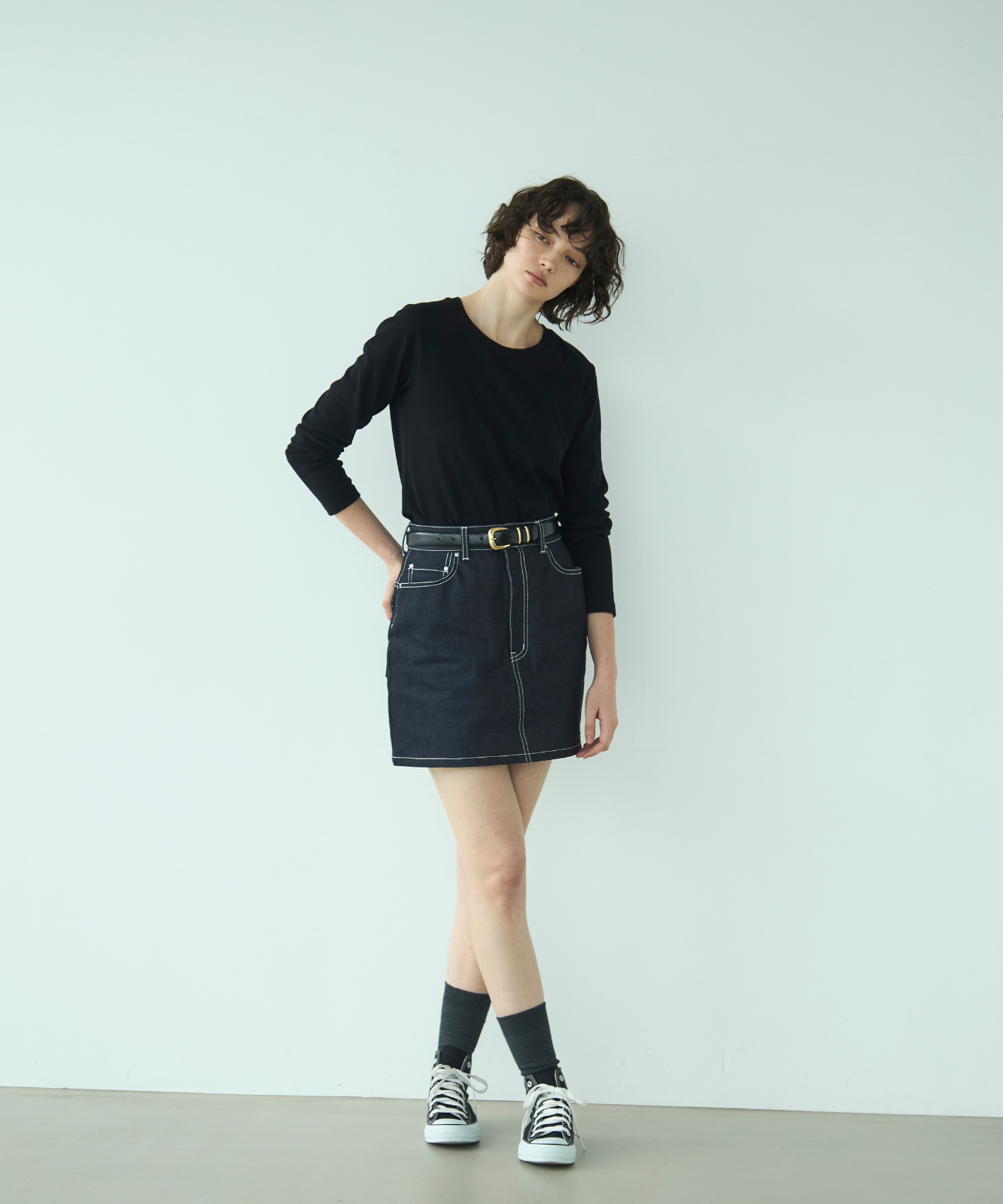 ≪web展示会≫adjust denim mini skirt（アジャストデニムミニスカート）≪2025年2月3日12:00販売開始≫ ≪2025年6月発送予定≫